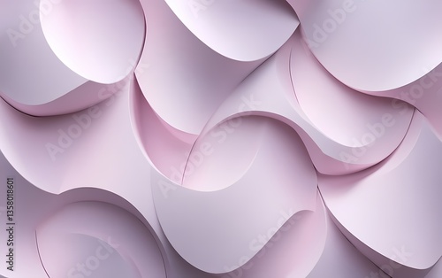 Abstract pink geometric wave pattern background  vector illustration