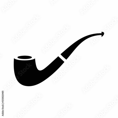 Smoking Pipe Icon Vector Illustration, Vector Image