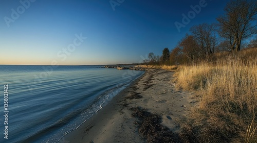 Wallpaper Mural Serene Coastal Landscape at Peaceful Sunset Torontodigital.ca