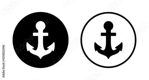 Anchor icon logo design. Anchor sign and symbol. Anchor marine icon.
