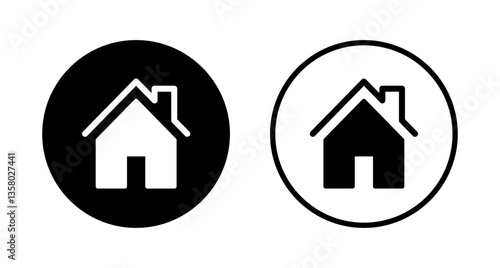 House icon logo design. Home sign and symbol
