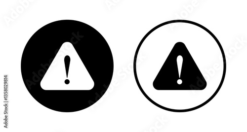 Exclamation danger icon logo design. attention sign and symbol. attention sign