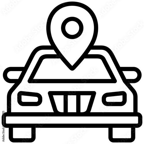 car tracking icon