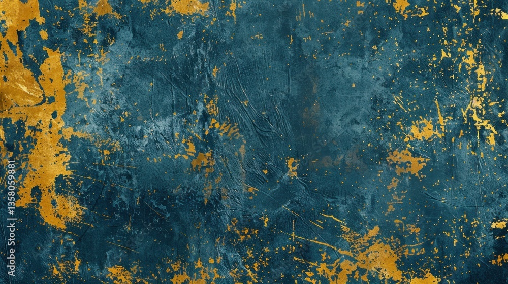 Abstract background with yellow grunge old texture. Generated AI image Abstract background with yellow grunge old texture. Generated AI image