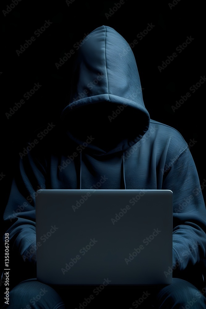 hacker in front of his computer committing digital cybercrime hacker in front of his computer committing digital cybercrime