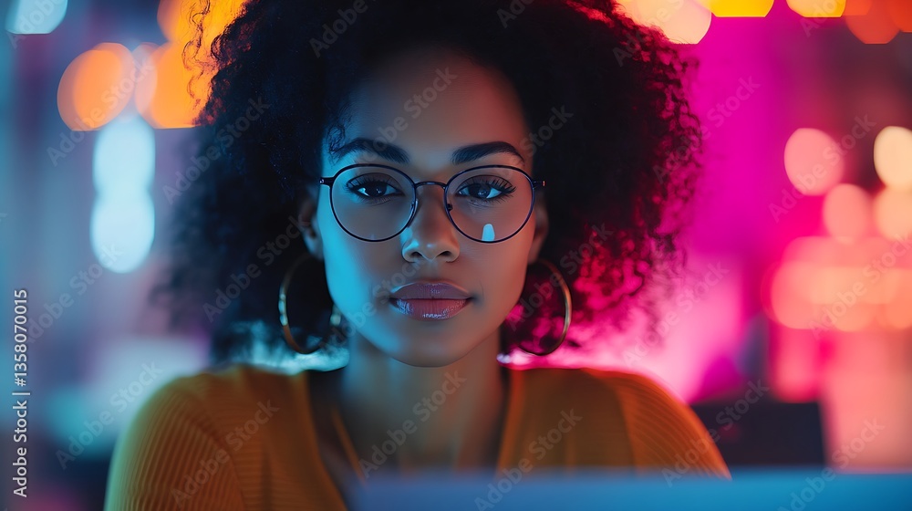 A High-Quality Close-Up of a Focused Woman Typing on a Laptop, Surrounded by an Elegant Workspace, Perfect for Productive and Professional Environments A High-Quality Close-Up of a Focused Woman Typing on a Laptop, Surrounded by an Elegant Workspace, Perfect for Productive and Professional Environments