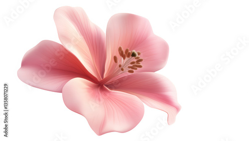 a beautifully rendered pink flower with delicate petals and subtle shading showcasing its natural elegance and intricate details ideal for use in designs illustrations or as a decorative element