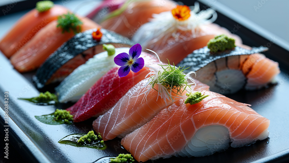 sushi with salmon sushi with salmon