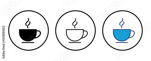 coffee cup icon vector. cup a coffee icon vector.