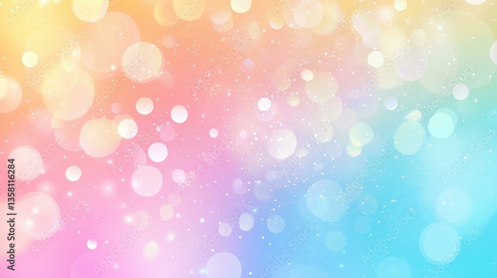 Fototapeta premium Experience a dreamy blur with a stunning gradient background that sparkles like the aurora, creating a magical atmosphere.