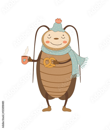 Cozy Cartoon Cockroach