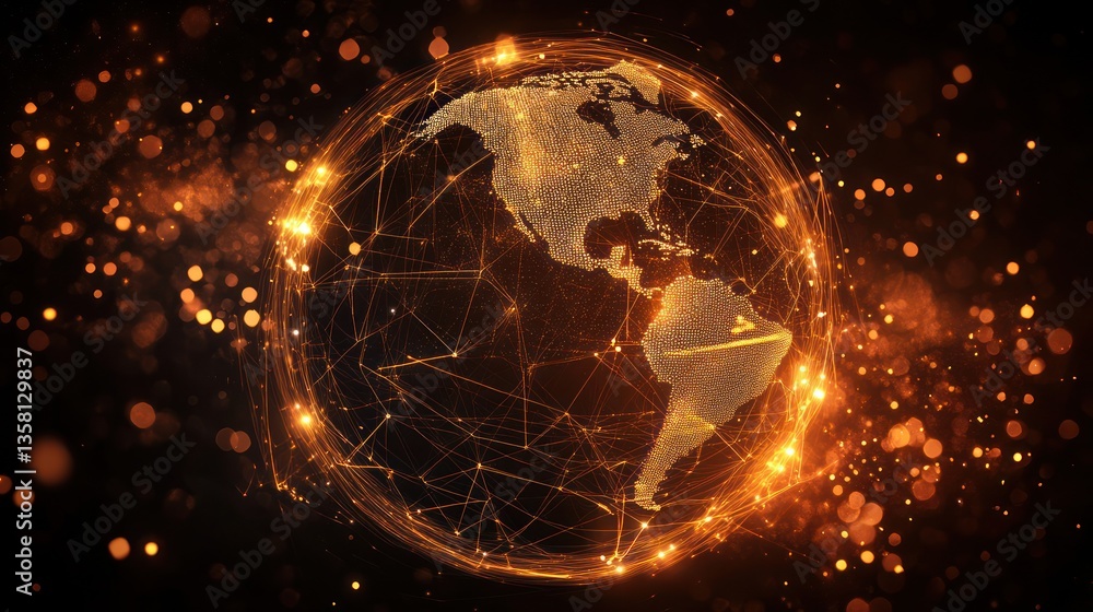 Obraz premium Global Network