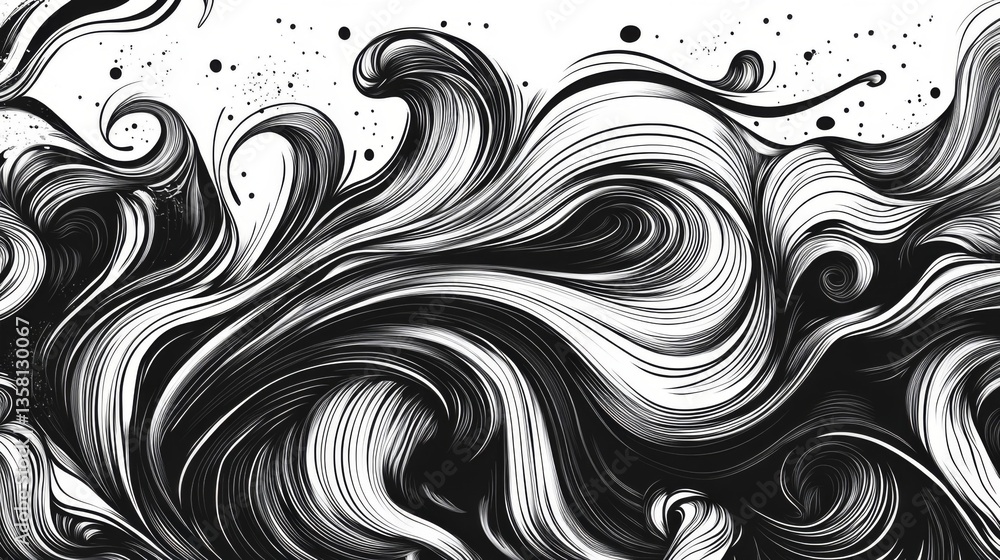 Abstract Black And White Swirl Texture Background Abstract Black And White Swirl Texture Background