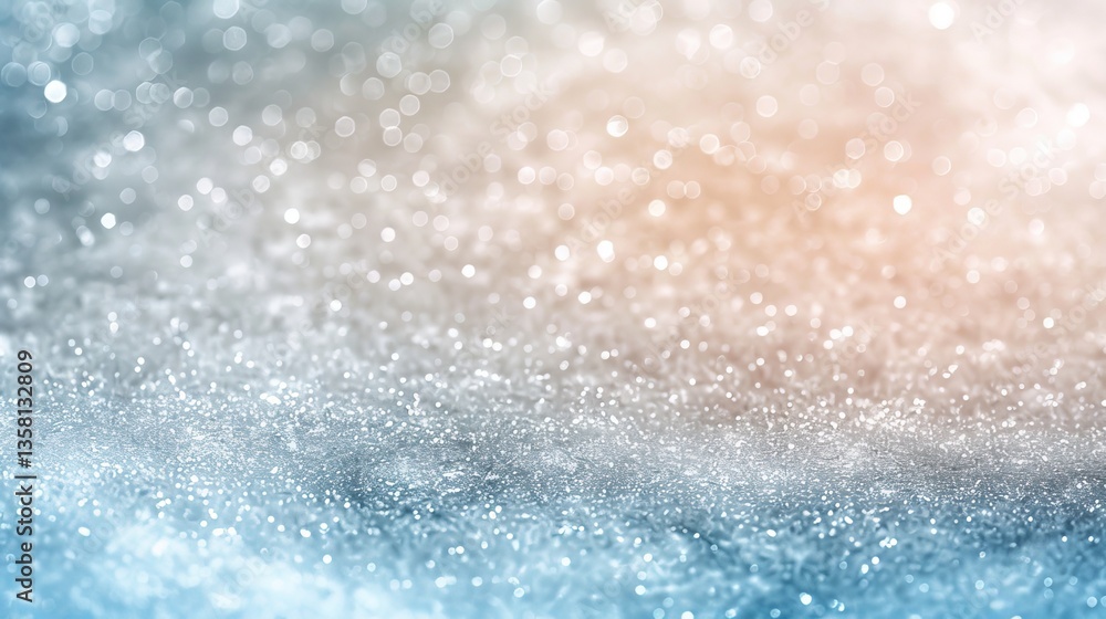 Sparkling Glitter Texture Background In Blue And Peach, Festive Holiday Backdrop Sparkling Glitter Texture Background In Blue And Peach, Festive Holiday Backdrop