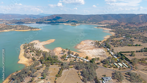 Lake Eildon and the Victorian town of  Bonnie Doon