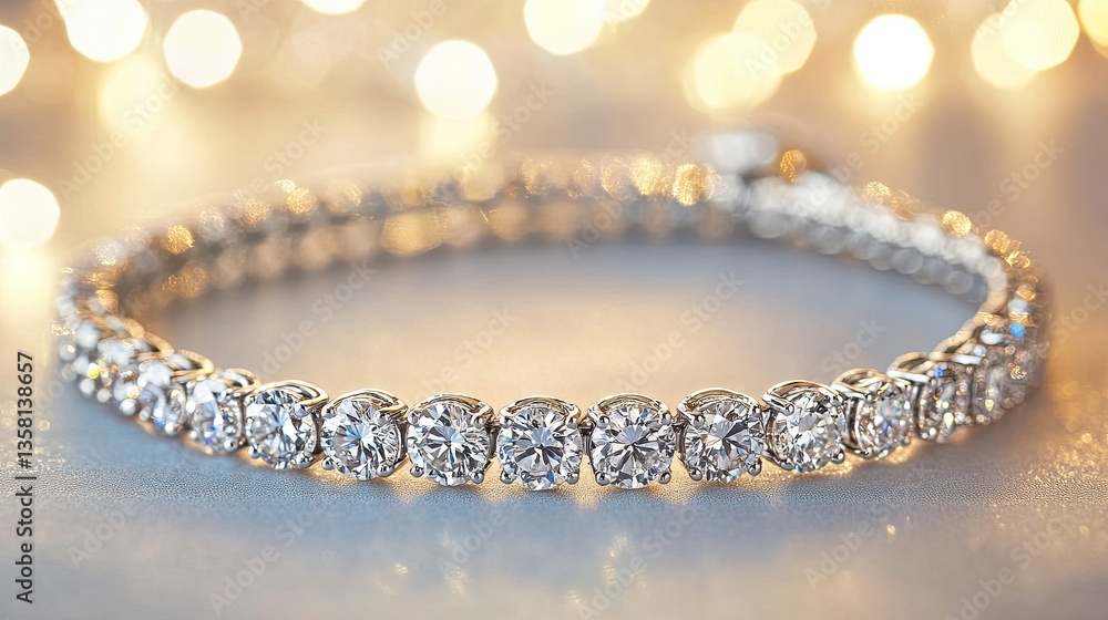 Elegant Diamond Bracelet Sparkling Brilliantly Elegant Diamond Bracelet Sparkling Brilliantly