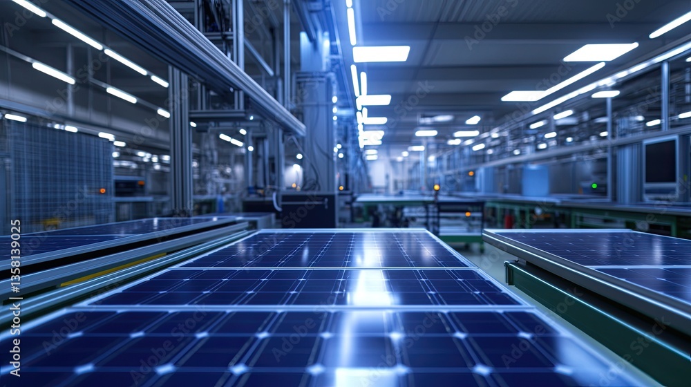 Solar Panel Factory Assembly Line Production Solar Panel Factory Assembly Line Production