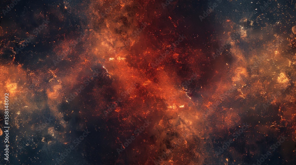 Fiery Abstract Galaxy Texture: Cosmic Explosion Background Fiery Abstract Galaxy Texture: Cosmic Explosion Background