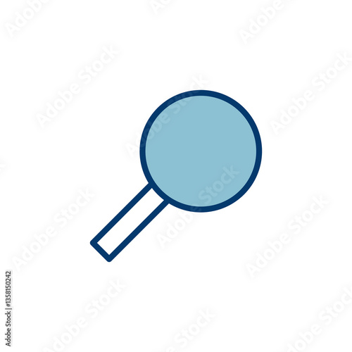 Search icon vector isolated on white background. Glass vector icon. search magnifying glass icon. Find