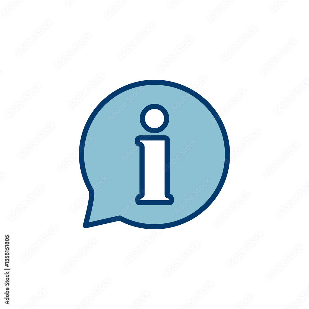 Information icon vector isolated on white background. Info sign. About us Information icon vector isolated on white background. Info sign. About us