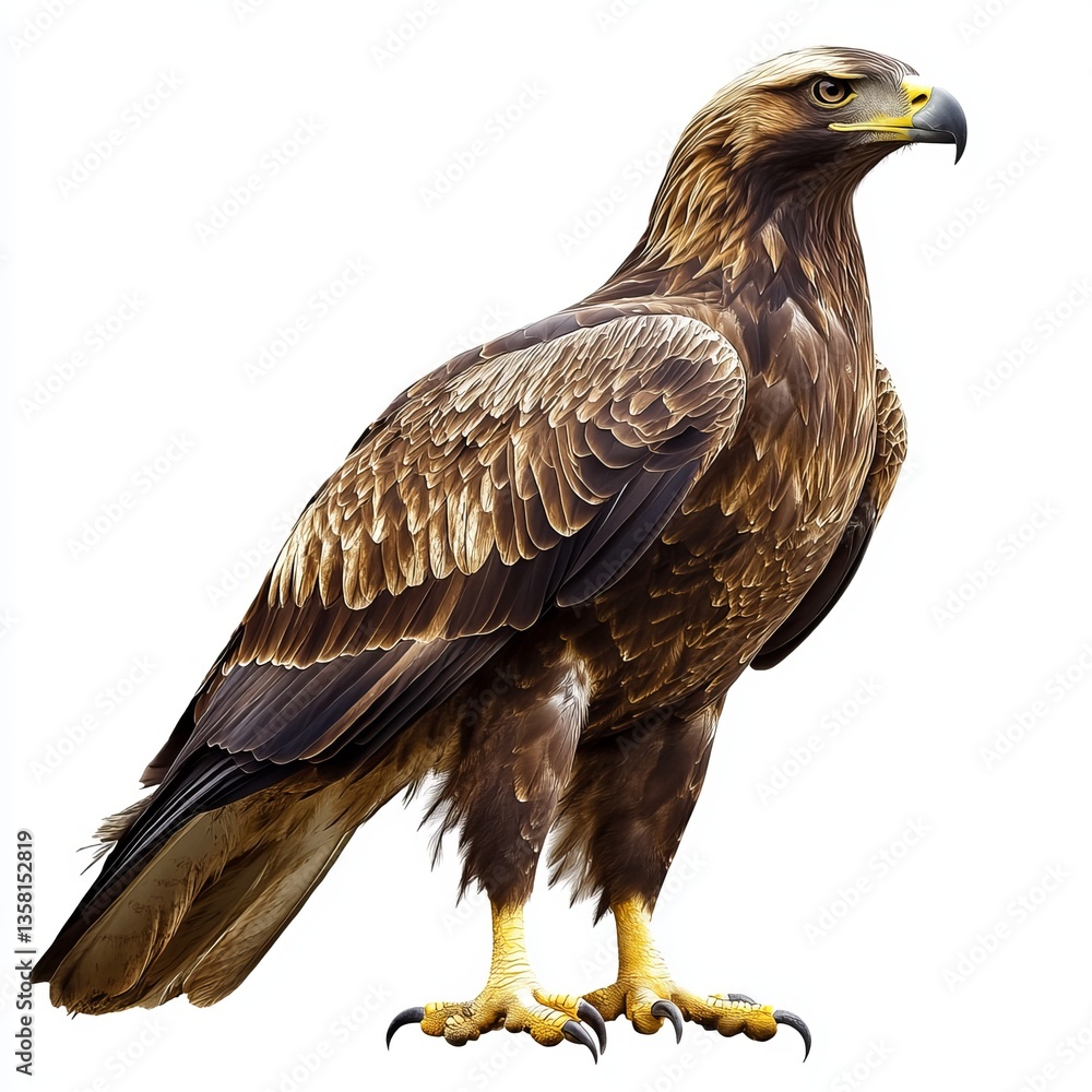 Obraz premium golden eagle isolated on white