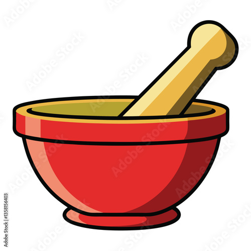 mortar with pestle