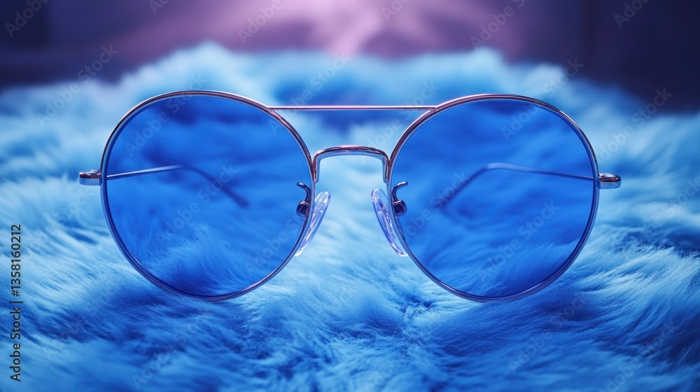 A pair of blue-light blocking glasses A pair of blue-light blocking glasses