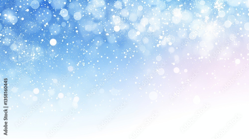 Winter Snowflakes Bokeh Background, Festive Holiday Sparkle Design. Perfect For Christmas And New Year Designs Winter Snowflakes Bokeh Background, Festive Holiday Sparkle Design. Perfect For Christmas And New Year Designs