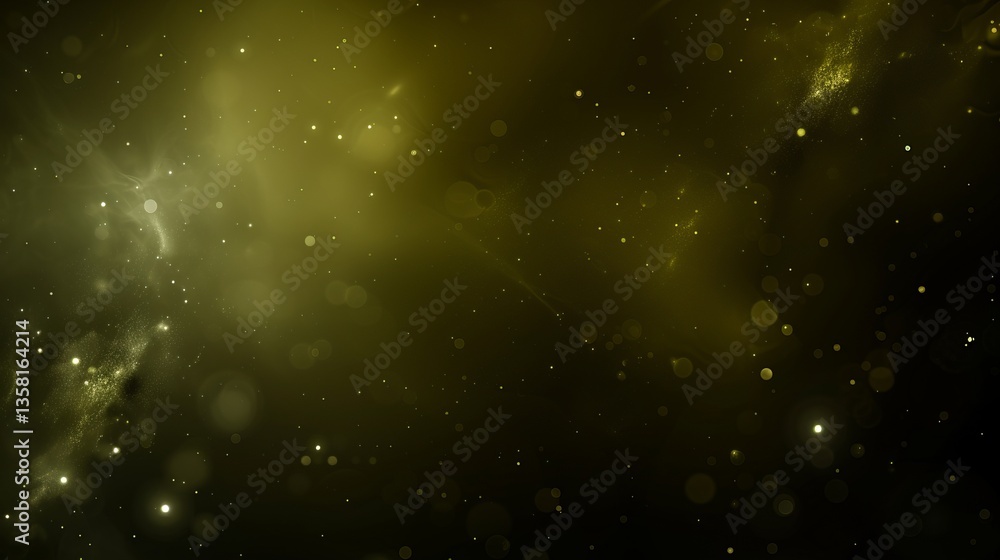 Obraz premium Elegant Gold Glittering Particle Background, Abstract Bokeh Lights, Celebration Design, Festive Backdrop
