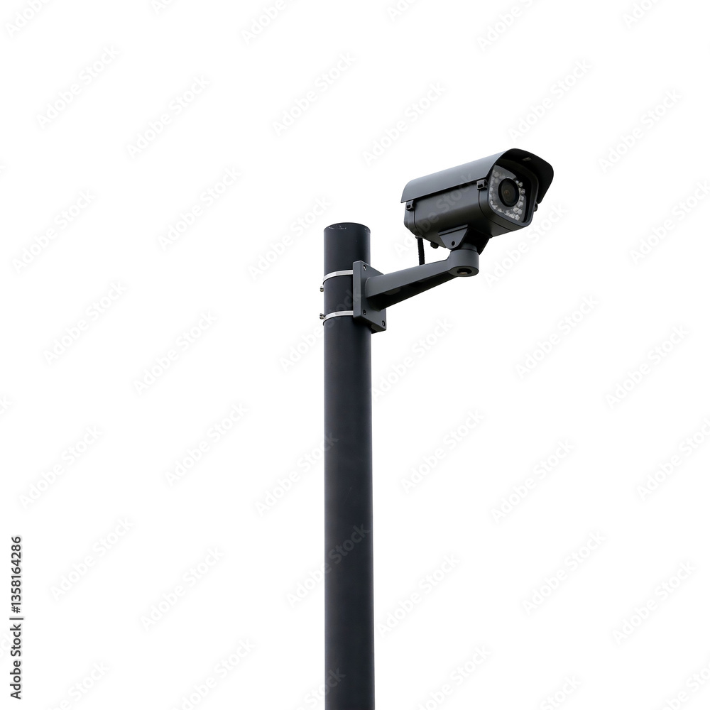 Surveillance camera on transparent background Surveillance camera on transparent background