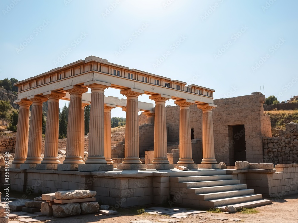 Fototapeta premium Ancient Philippeion, Olympia, Greek Sanctuary of King Philip II