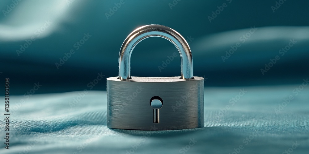 Fototapeta premium lock on the keyboard