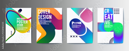 abstract poster design, Abstract Geometric Linear background design collection. Bauhaus modern design, printable posters, banners, template concept design