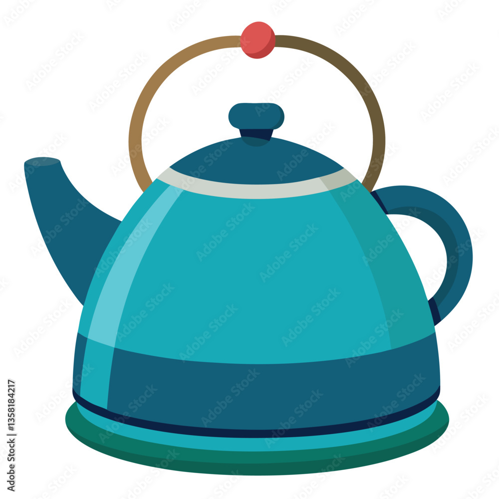 Blue teapot isolated on white background Blue teapot isolated on white background