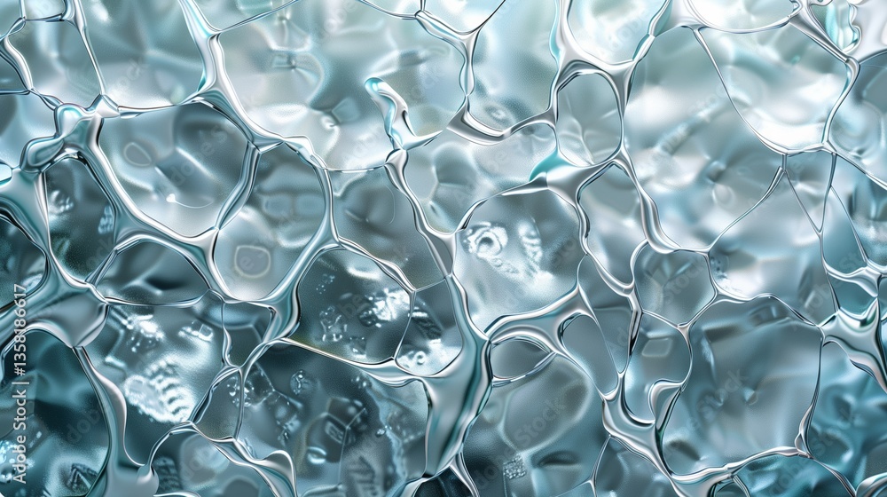 Crystal-Clear Abstract Glass Texture with Fluid Gel-Like Surface and Iridescent Highlights Crystal-Clear Abstract Glass Texture with Fluid Gel-Like Surface and Iridescent Highlights