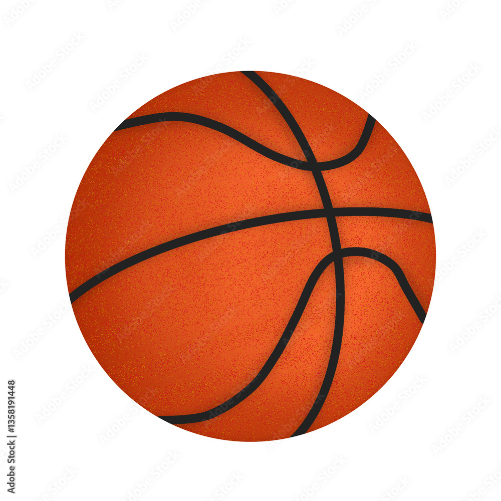 Fototapeta premium basketball isolated on white
