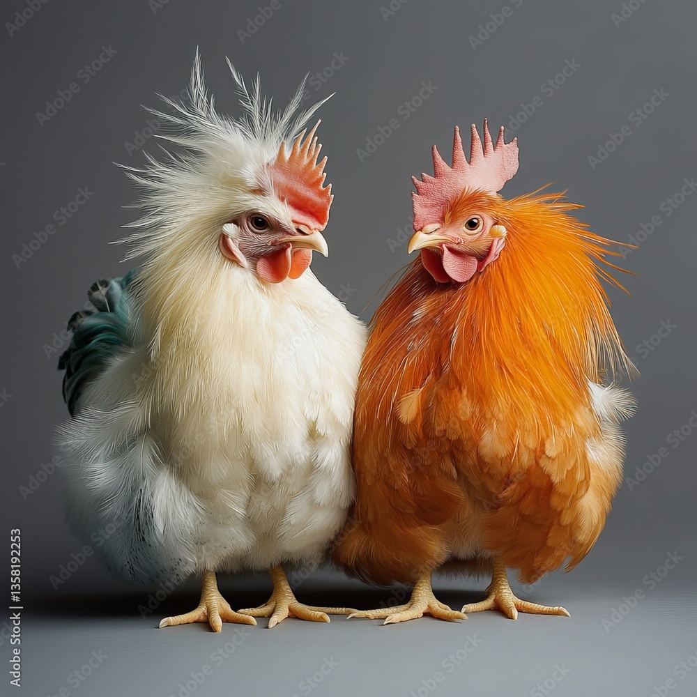 Fototapeta premium chicken and chick