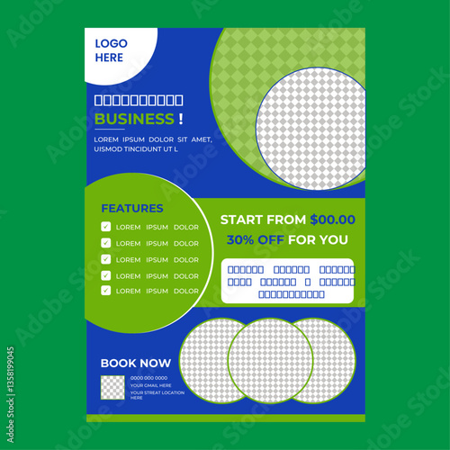Modern And Sleek A4 Flyer Template For Real State  Business