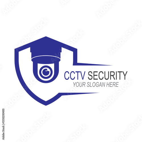 Fixed CCTV, Security Camera Icon Vector Template design