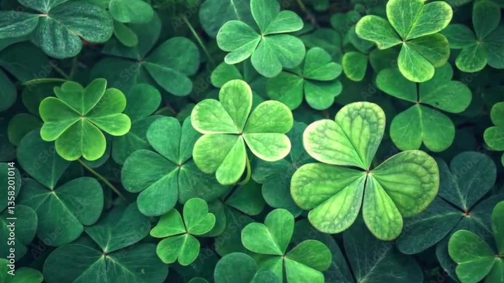 Macro View of Clover. The Beauty of Green A Clover Perspective Macro View of Clover. The Beauty of Green A Clover Perspective