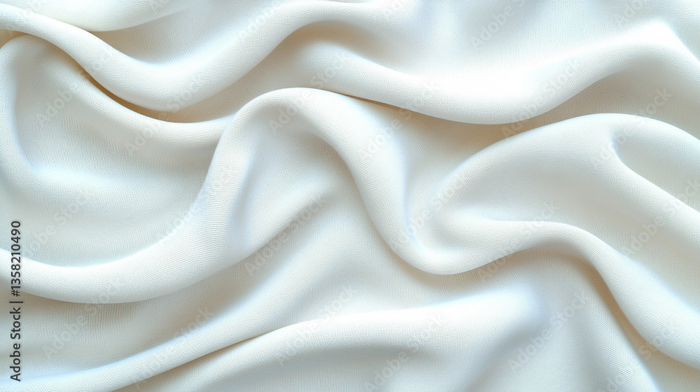 Fototapeta premium soft beige wool fragment with intricate textures conveys warmth and comfort The pure white fibers symbolize purity and relaxation evoking a sense of coziness and modern textile elegance