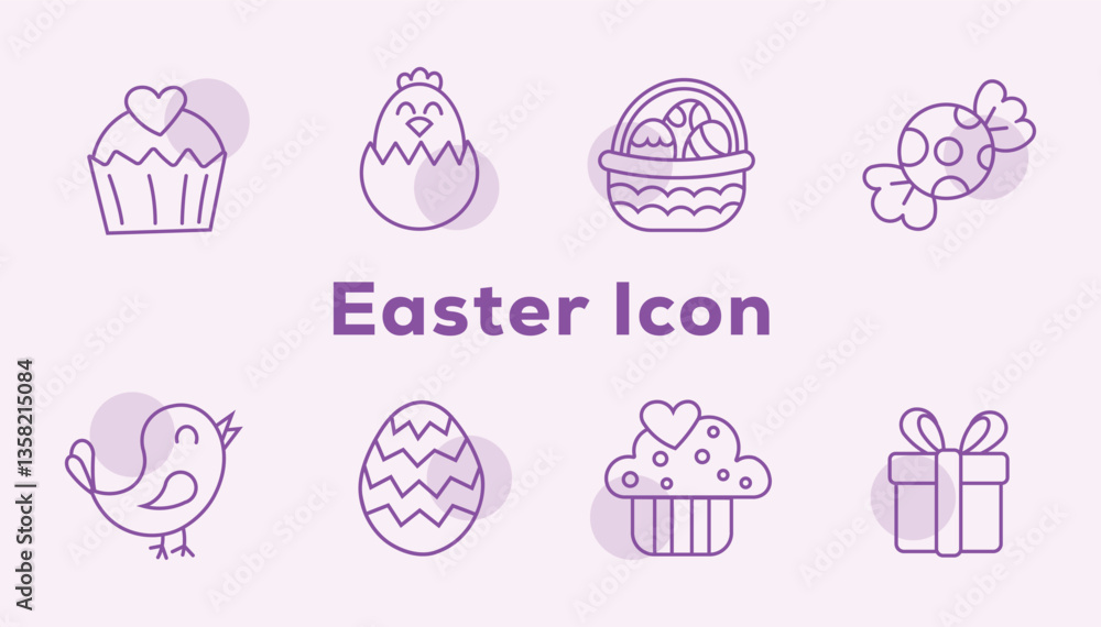 Hand drawn elements collection set for Easter Hand drawn elements collection set for Easter