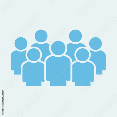 Free vector people group friend symbol icon label sticker