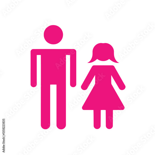 Free vector people group friend symbol icon label sticker