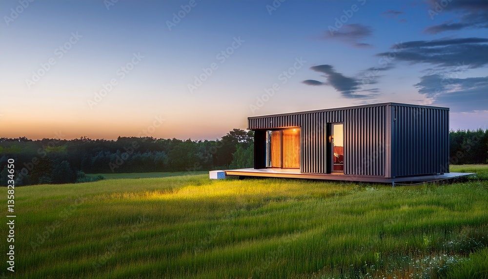 Fototapeta premium sunset in the countryside