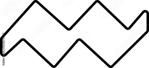 Music notes Musical key signs icon in line style. isolated on transparent background.