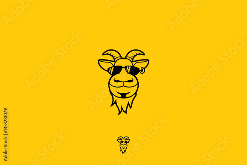 Cool Goat Logo. a stylish goat with sunglasses and a casual smirk. Perfect for:
✔ Streetwear & fashion brands ✔ Music & entertainment companies ✔ Esports teams & gaming brands ✔ Food & beverage brands