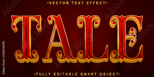 Brown Tale Vector Fully Editable Smart Object Text Effect