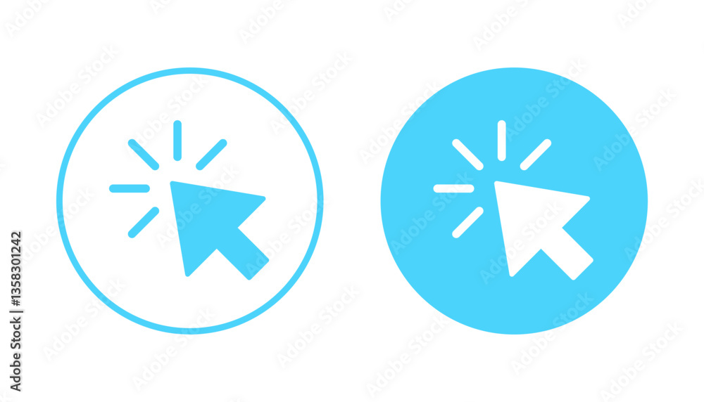 Click icon vector. pointer arrow sign and symbol. cursor icon Click icon vector. pointer arrow sign and symbol. cursor icon