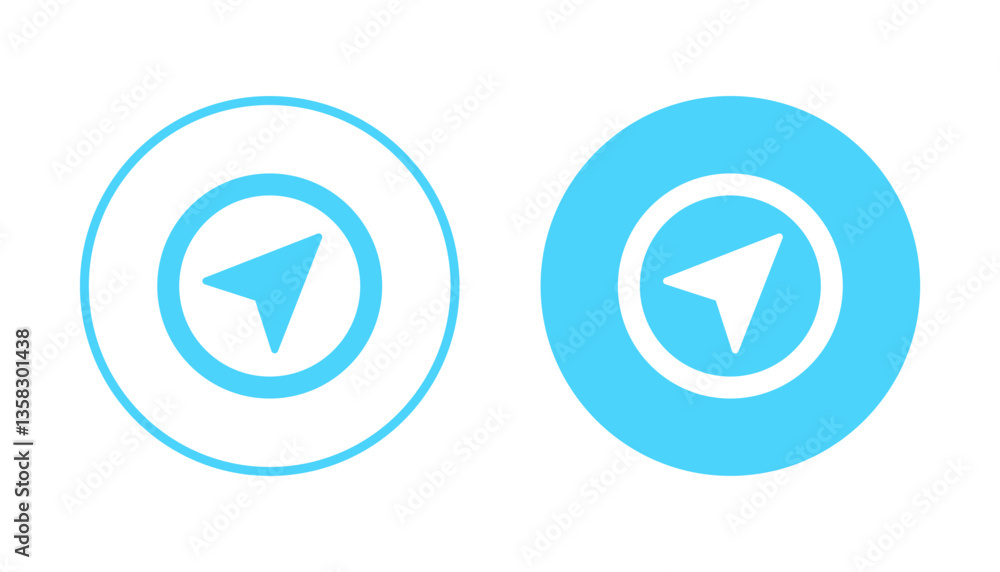 Compass icon vector. arrow compass icon sign and symbol Compass icon vector. arrow compass icon sign and symbol